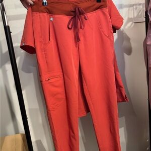Figs CLAY orange Drawstring Cargo Joggers(set avail as well in seperate listing)